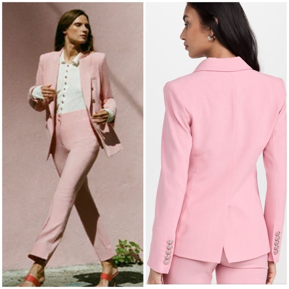VERONICA BEARD Miller Dickey Jacket Blazer in Peony Pink SZ US 14 - Picture 2 of 11